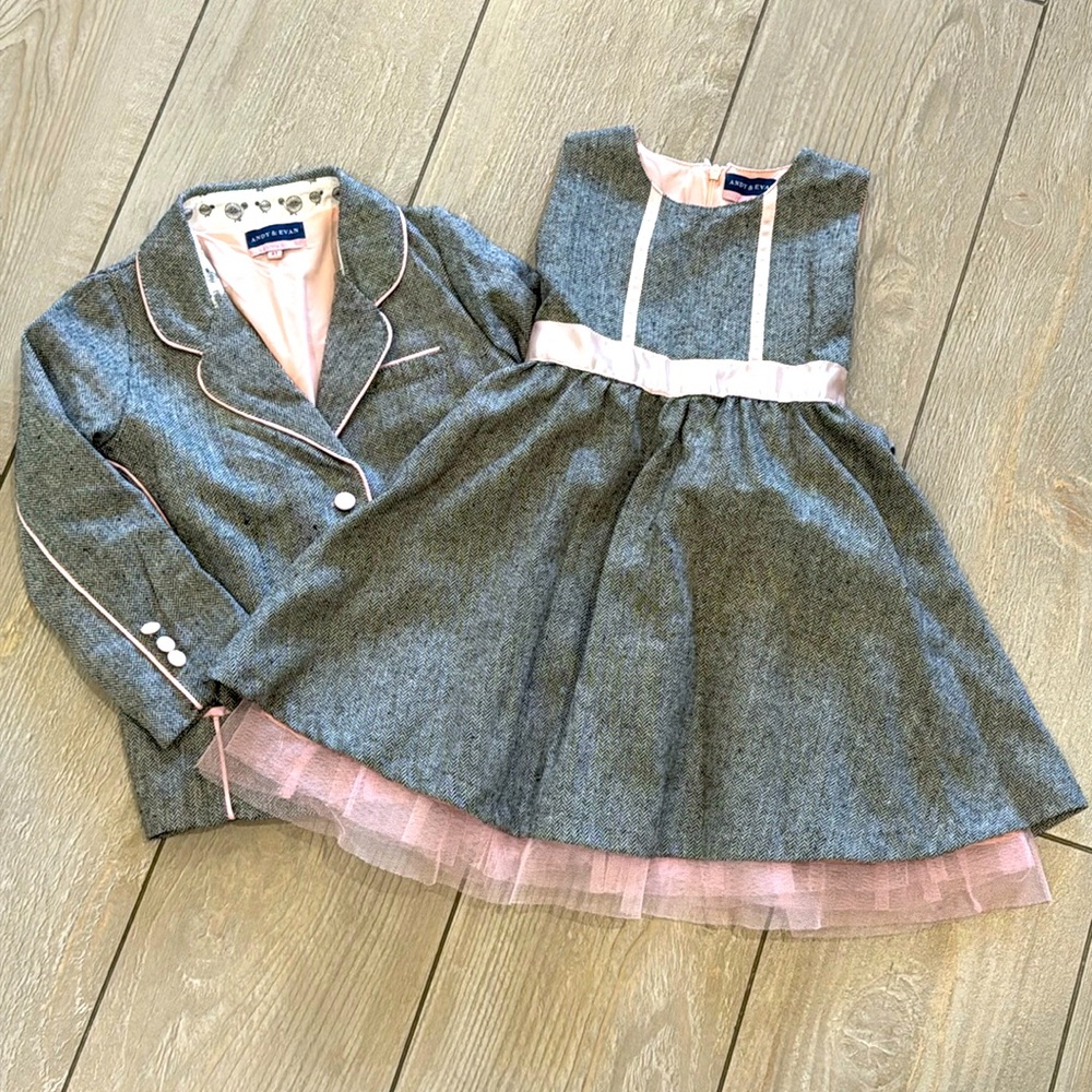Andy & Evan dress and blazer set